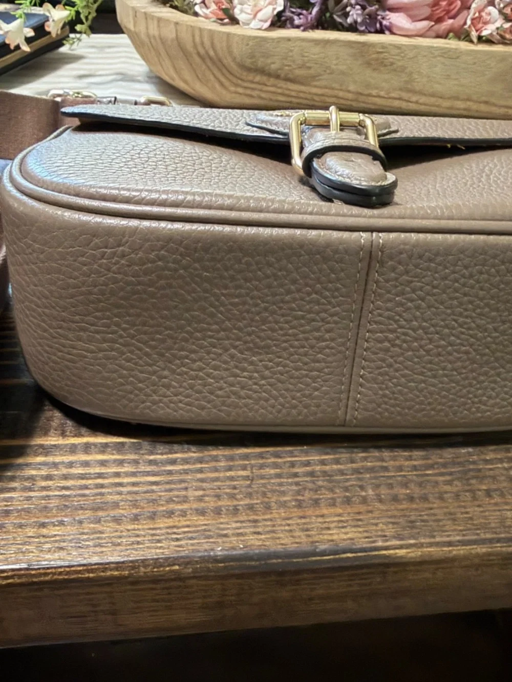 Coach Amelia Saddle Bag in Dark Stone